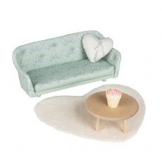 Lundby olohuonesetti mintinvihre�ll� sohvalla