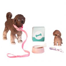 Lundby lemmikit 1 koira + pentu